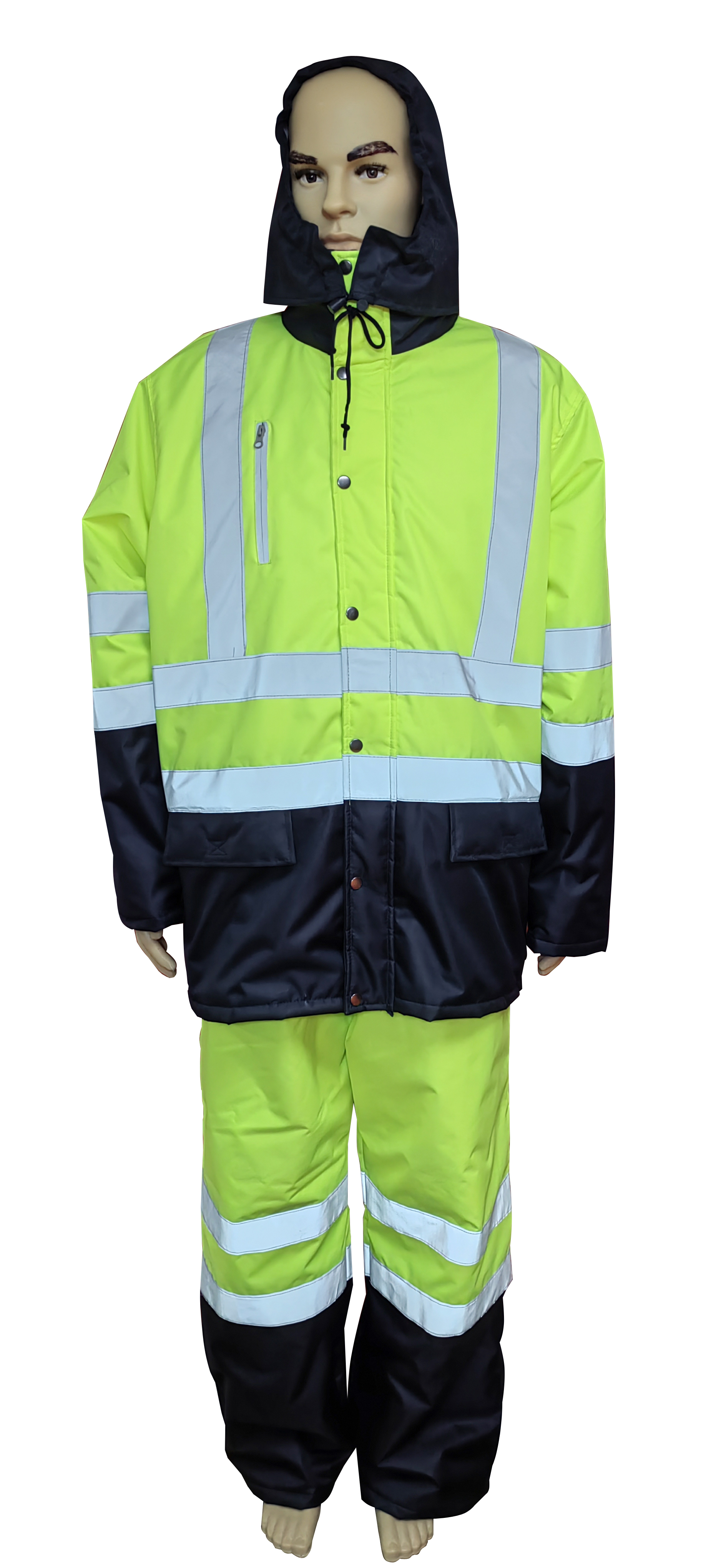 Bicolor Padded Jacket Style 2
